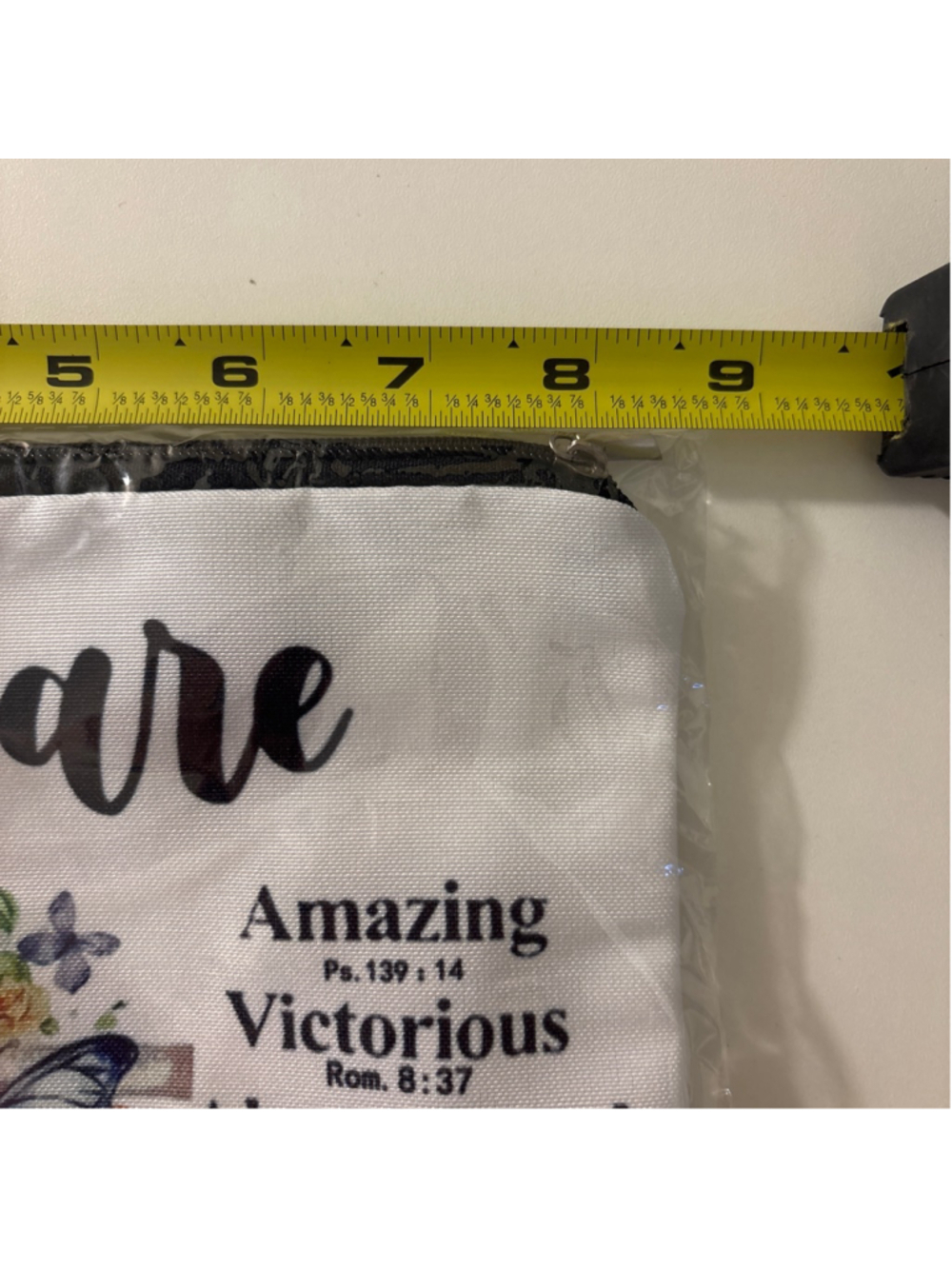 Inspirational “You Are” Butterfly Makeup Bag – Motivational Cosmetic Pouch Gift - Picture 2 of 4